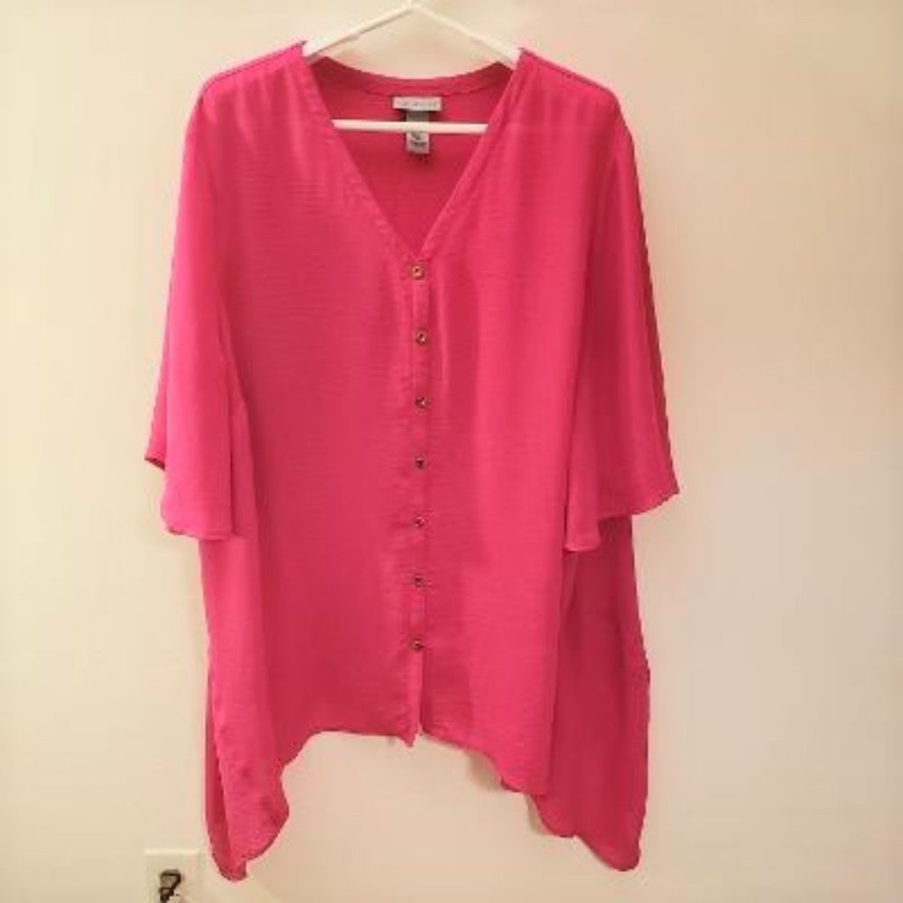 Catherine's Pink Sharkbite Top 2X